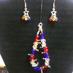 Hand Crafted Earring and Bracelet